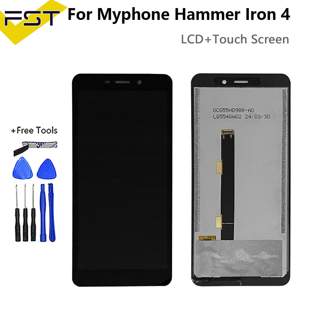 New Original myPhone Hammer Iron 4 Lcd splay Glass Assembly Tou Screen Glass 5.5in for myPhone Hamme