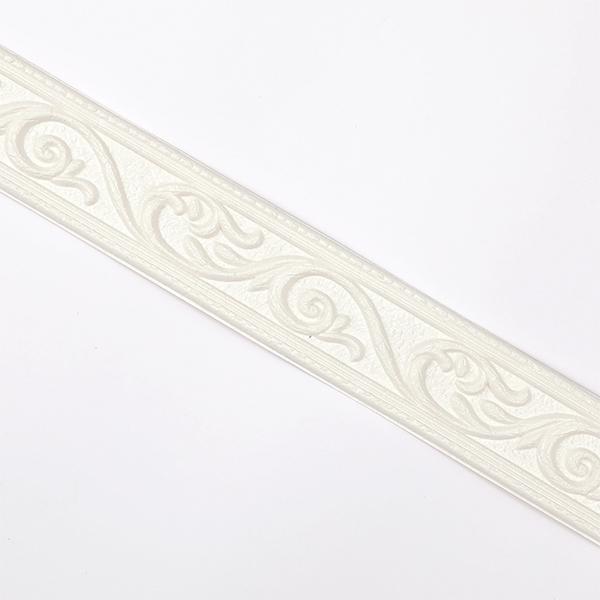 Promo Paket List Wallpaper Foam Stiker 5cm x 2,3m Putih Emas Cokelat Silver isi 5 pcs Kertas Sticker