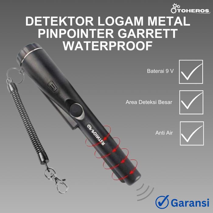 HIGH QUALITY Detektor Emas Metal Alat Pemindai Logam Detektor Logam Metal Pinpointer Garrett Waterpr