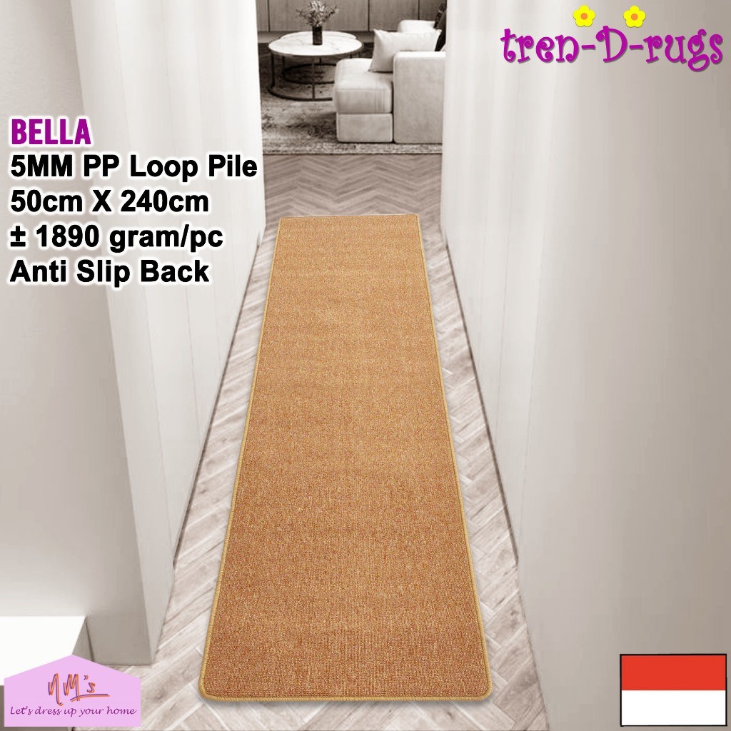 RUES.STORE Tren-D-Rugs Keset kaki alas lantai dapur lorong runner panjang kitchen mat koridor anti s