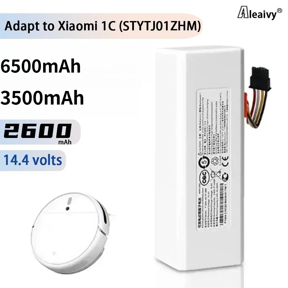 Original 14.4V 6500mAh Robot Vacuum Cleaner 1C Battery for Xiaomi Mijia 1C STYTJ01ZHM Robot Vacuum M
