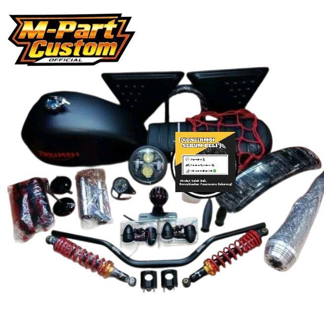 Motor [GM] PAKET JAPSTYLE MOTOR CUSTOM FULL SET BODY KOMPLIT PNP HONDA TIGER MEGAPRO CB GL SCORPIO B