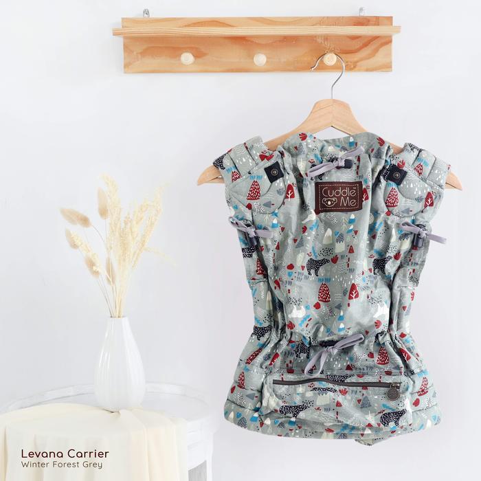 CuddleMe Levana Carrier Gendongan Bayi SSC New Born Stretchy Cuddle Me - WF Grey