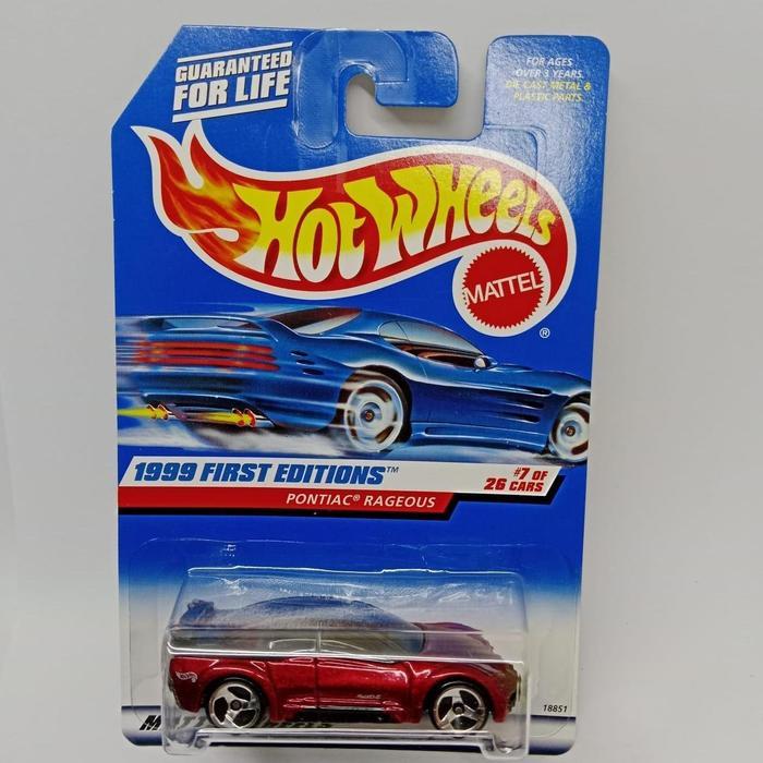 Diecast HotWheels PONTIAC RAGEOUS-262 Mainan Skala 64