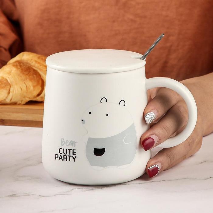 DINOSAUR MUG/Gelas keramik lucu tema Dinosaur HQ - Pink