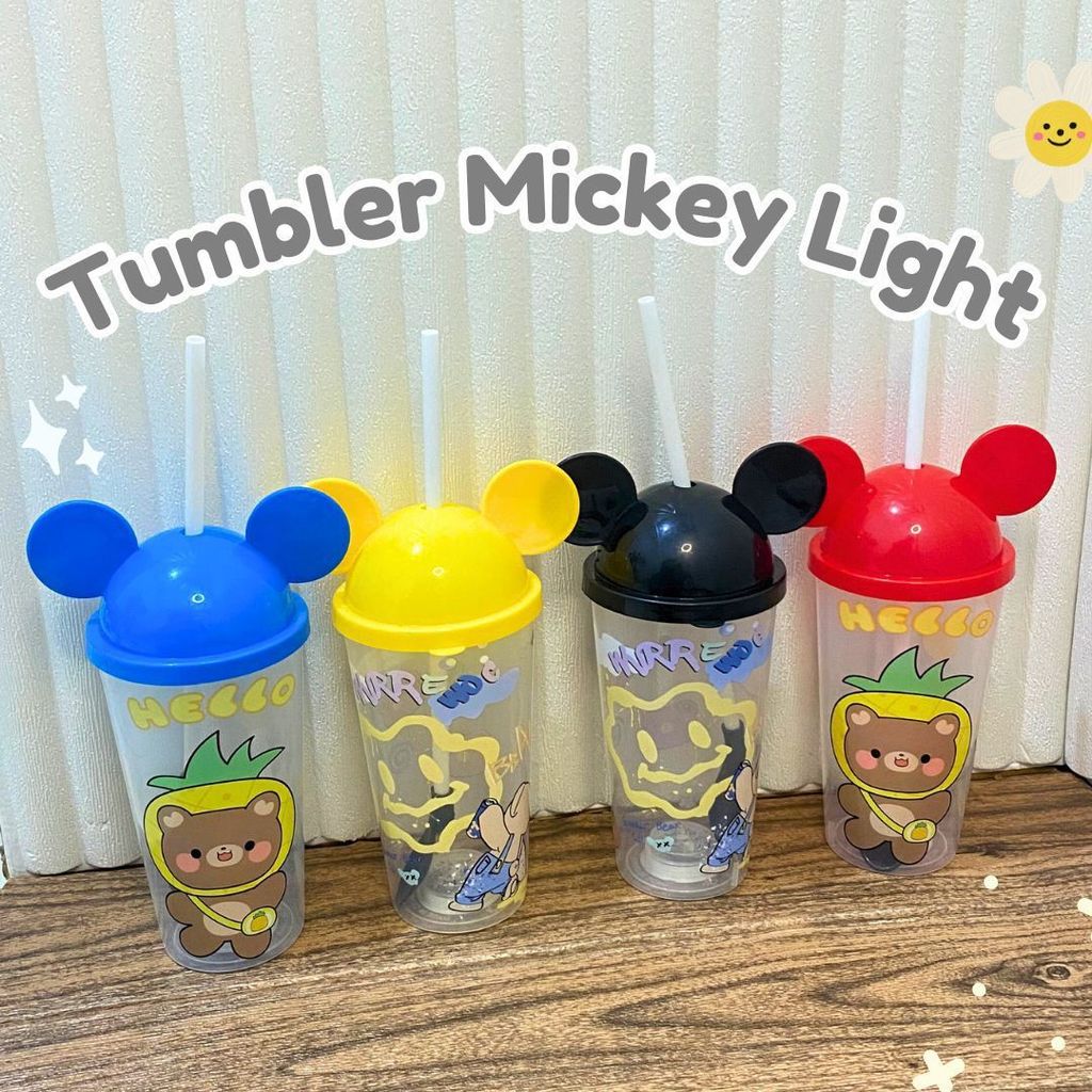 (DAS) TUMBLER MICKY LIGHT / Gelas Tumbler Mickey Mouse