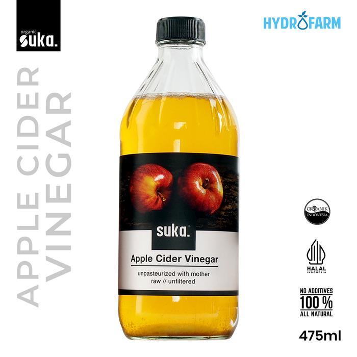 Suka - Apple Cider Vinegar with Mother / Cuka Apel (475ml)
