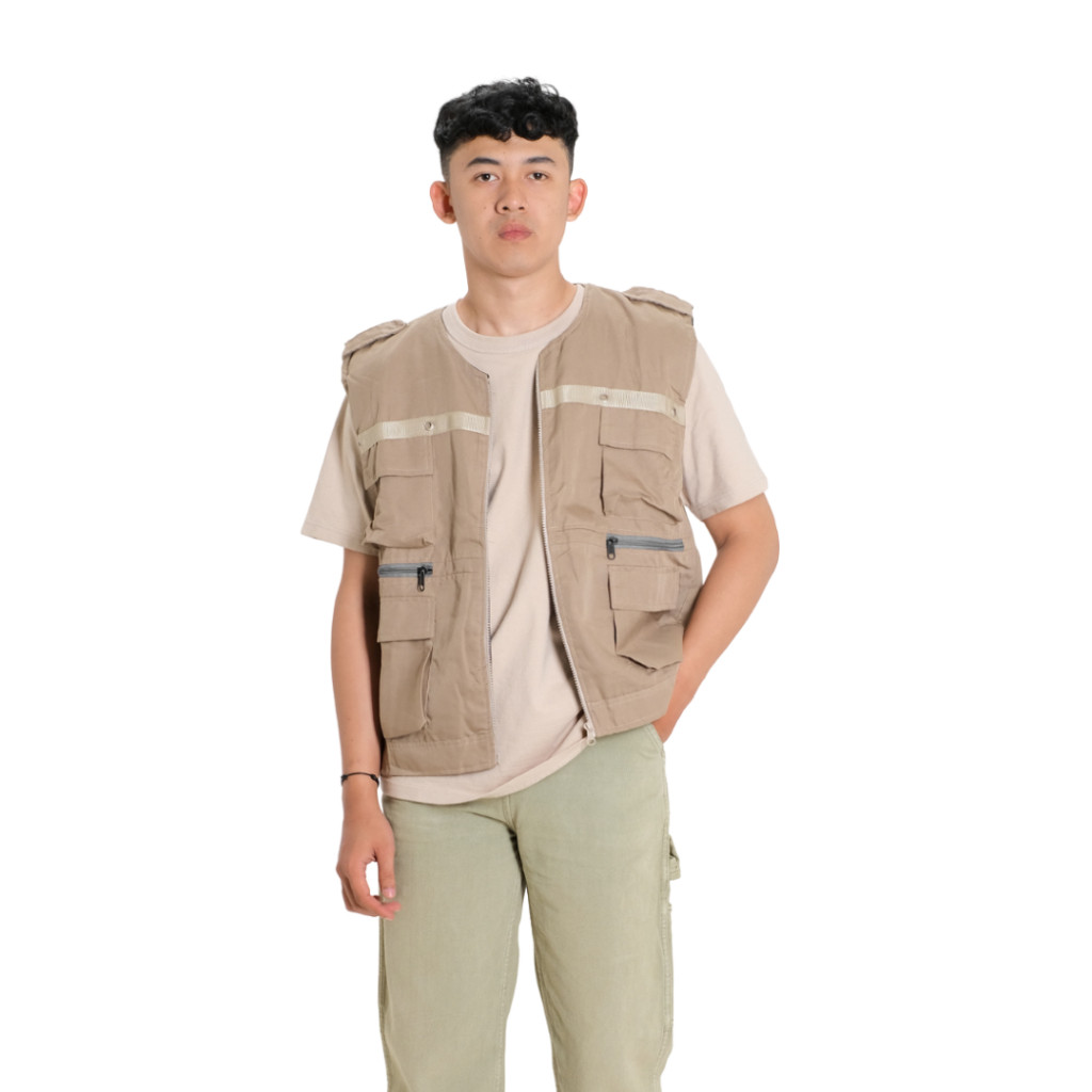 Rompi tactical - rompi cargo - vest pria casual - rompi safety proyek - rompi vest lapangan - rompi 