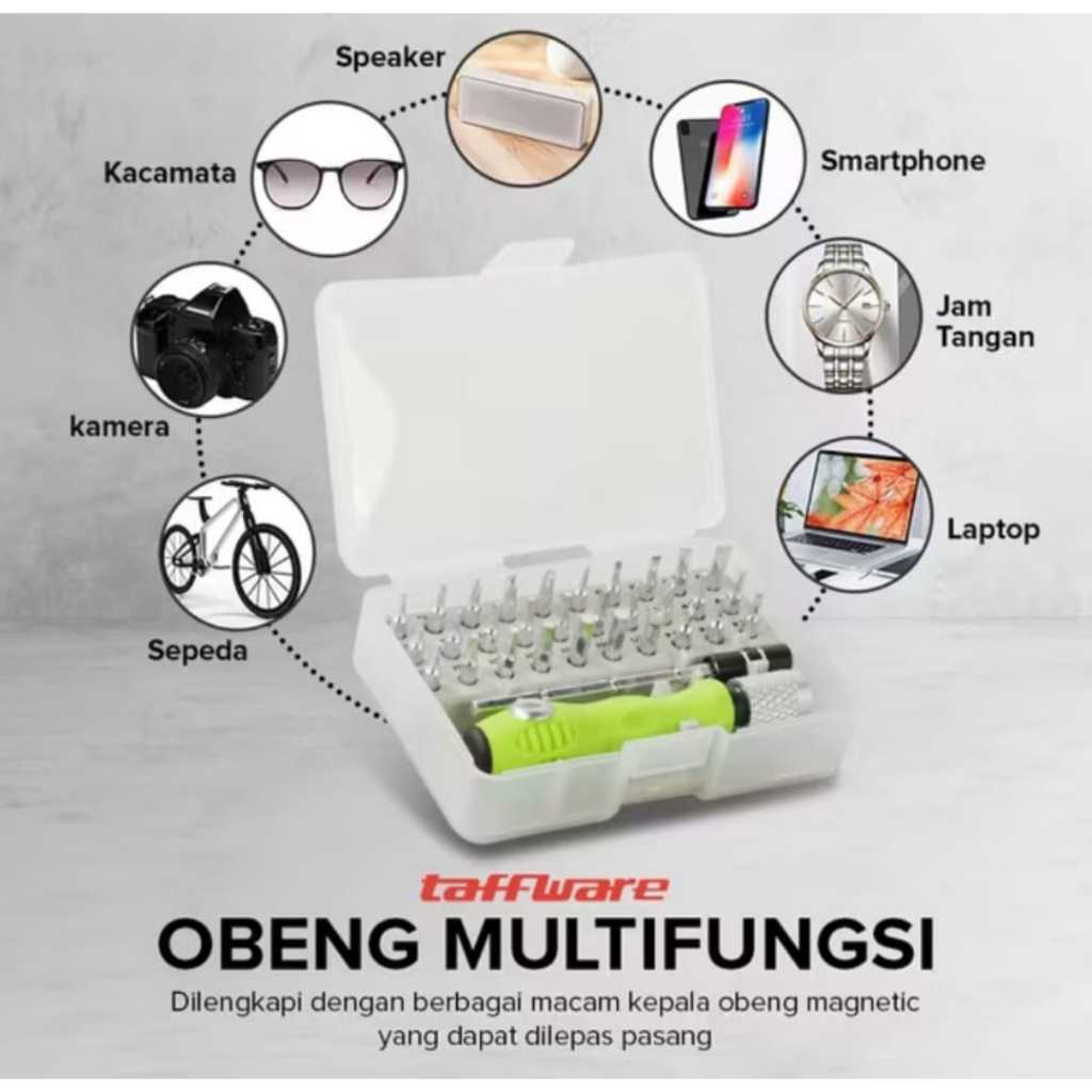 LE TAFFWARE OBENG 32IN1 MAGNETIC SCREWDRIVER BINTANG TORX T4 T6 T5 T8 T9 T10 STICK STIK PS3 PS4 PS5 