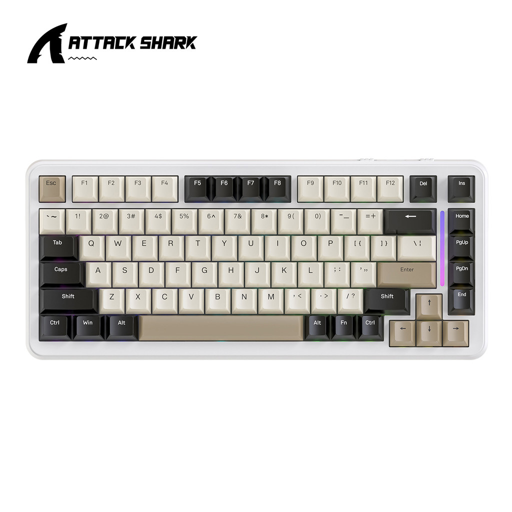Attack Shark M86 RGB Wireless Keyboard, Tri-Mode, Gasketed Construction, Hot Swap, WINDOES/MACOS/LIN