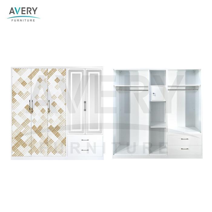 SPECIAL PROMO Avery - LSD 5P - Lemari Pakaian Baju Swing Besi Jumbo 5 Pintu - 5P (B)