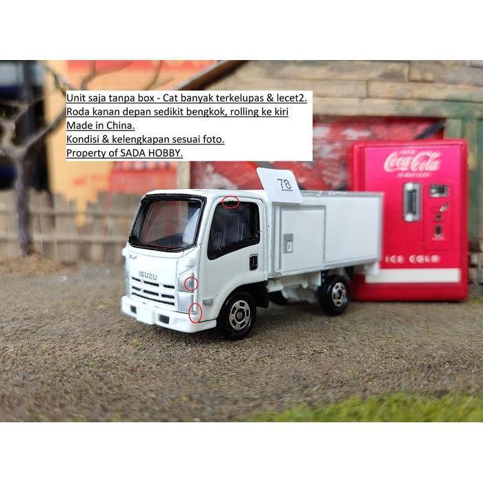 No 6 Isuzu Elf Truck Box Putih Tomica Diecast Miniatur