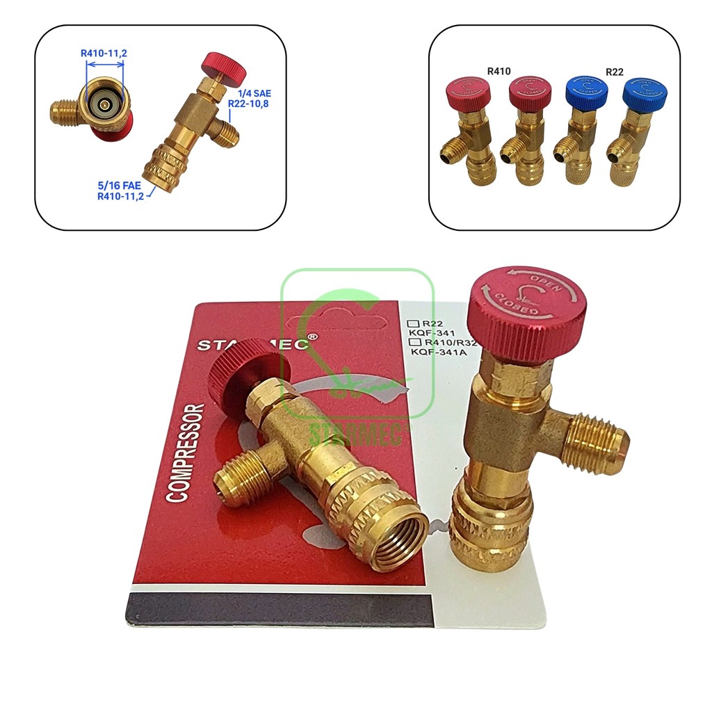 Kran Freon Can Tap Valve KQF-341A R32 R410 C
