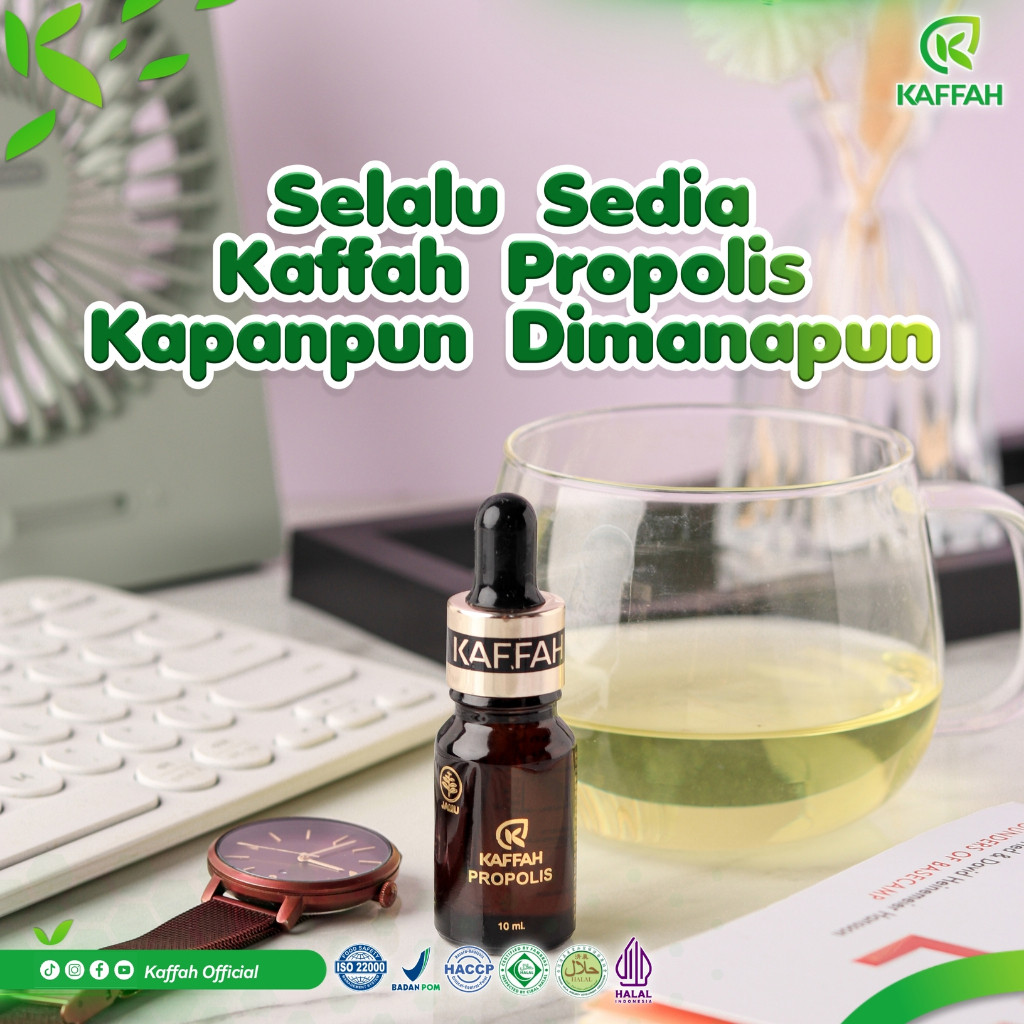 Paket 5 Botol KAFFAH PROPOLIS  ikhtiar menjaga kesehatan