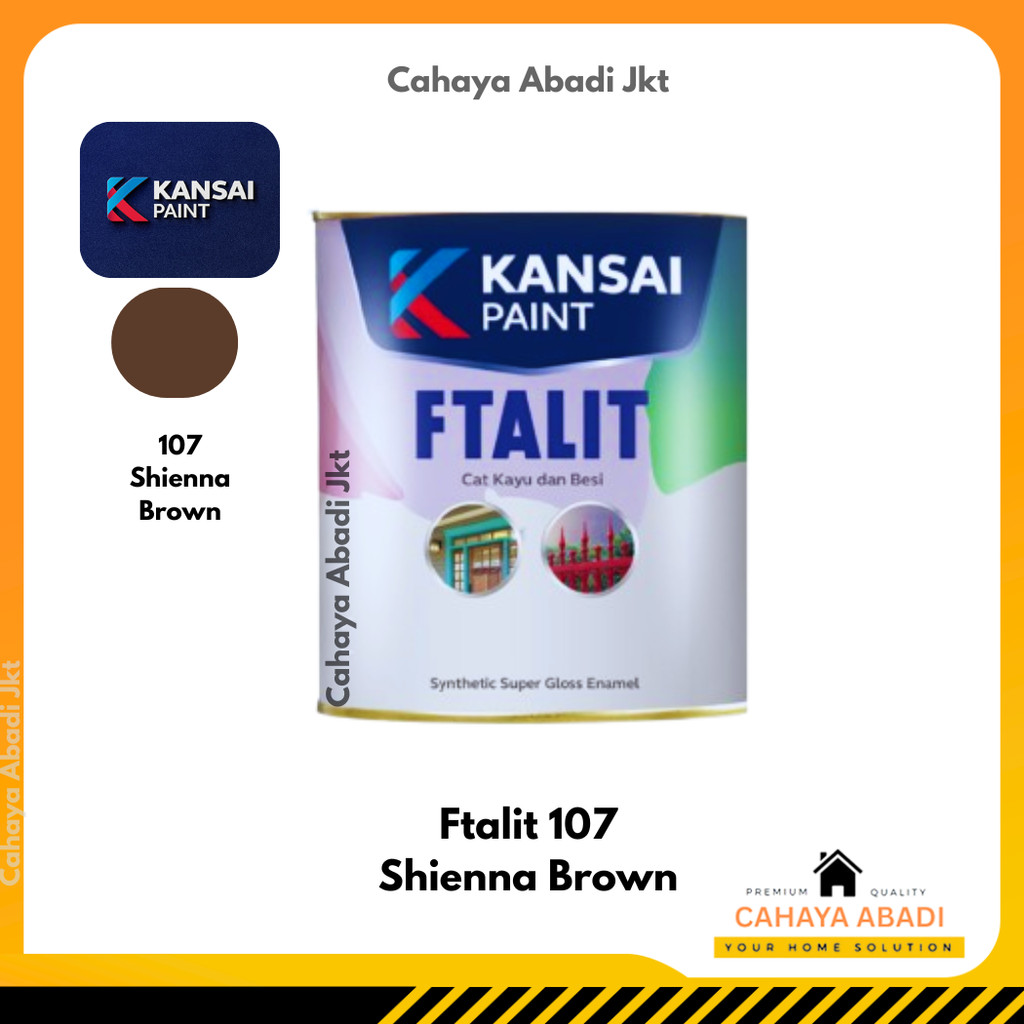 CAT MINYAK KAYU BESI FTALIT 107 SIENNA BROWN