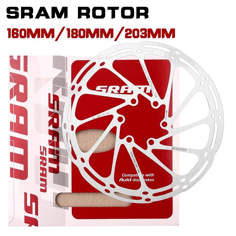 Rotor Rem Cakram Hidrolik SRAM Avid 160 180 203MM dengan 6 Baut T25 untuk Sepeda Gunung dan Jalan Ra