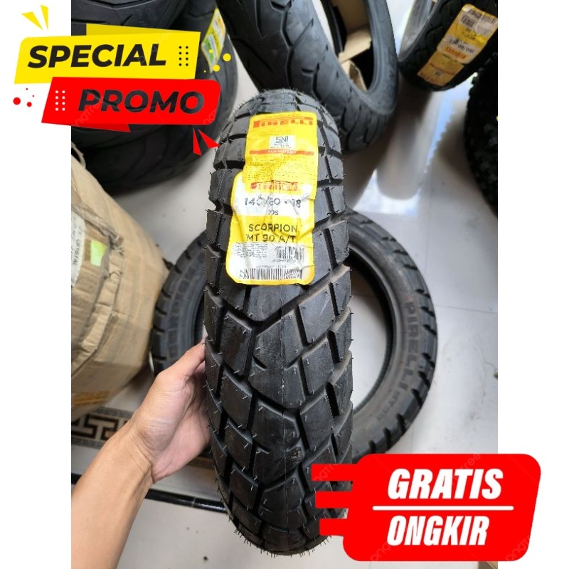 Ban Motor Pirelli Scorpion MT60 140/80-18 Dual Sport Ring 18 untuk Honda CRF 250 Rally