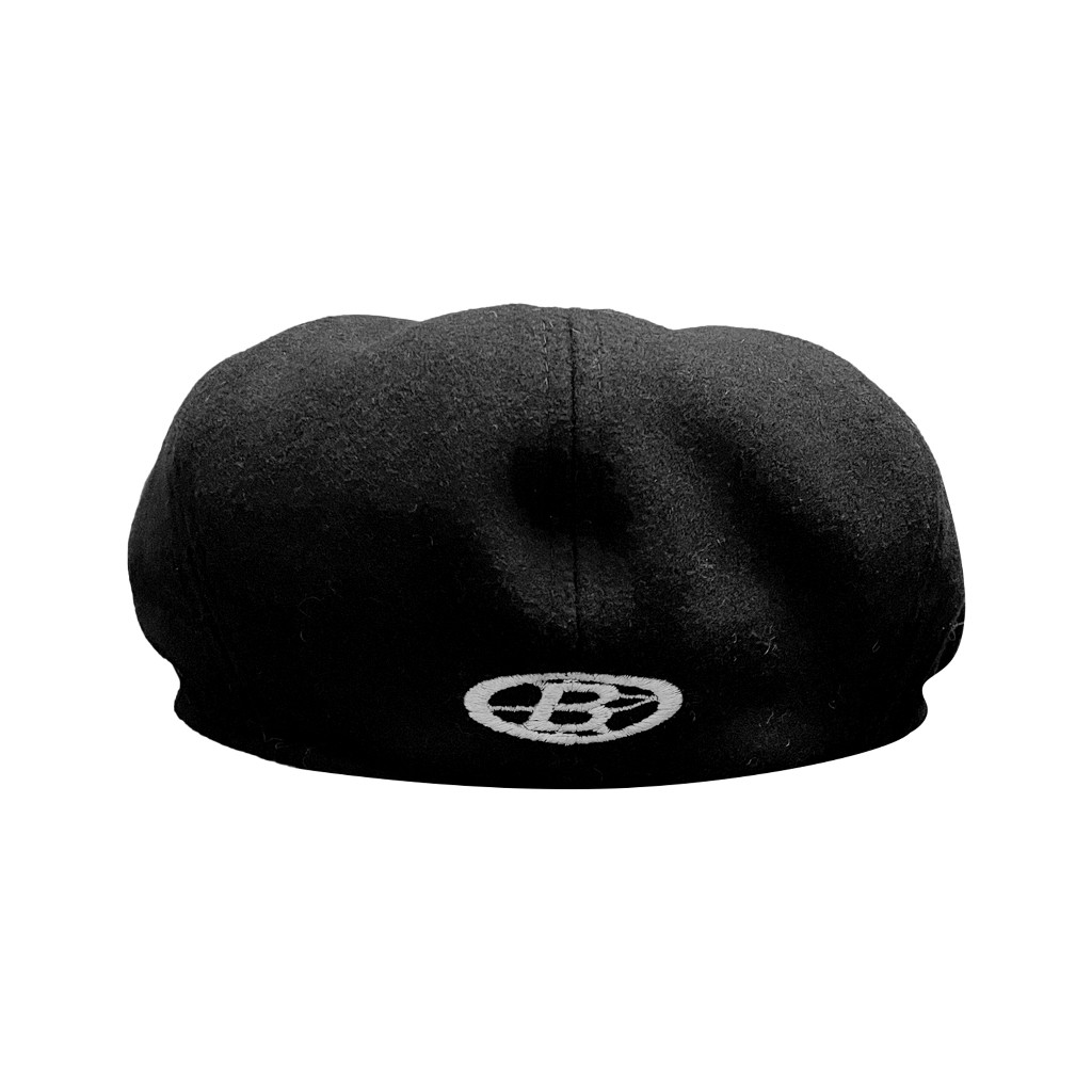 (Teracasa) Buron - Hersh Flat Cap Black | Topi Vintage Peaky Blinders Topi Baret Newsboy Topi Peluki