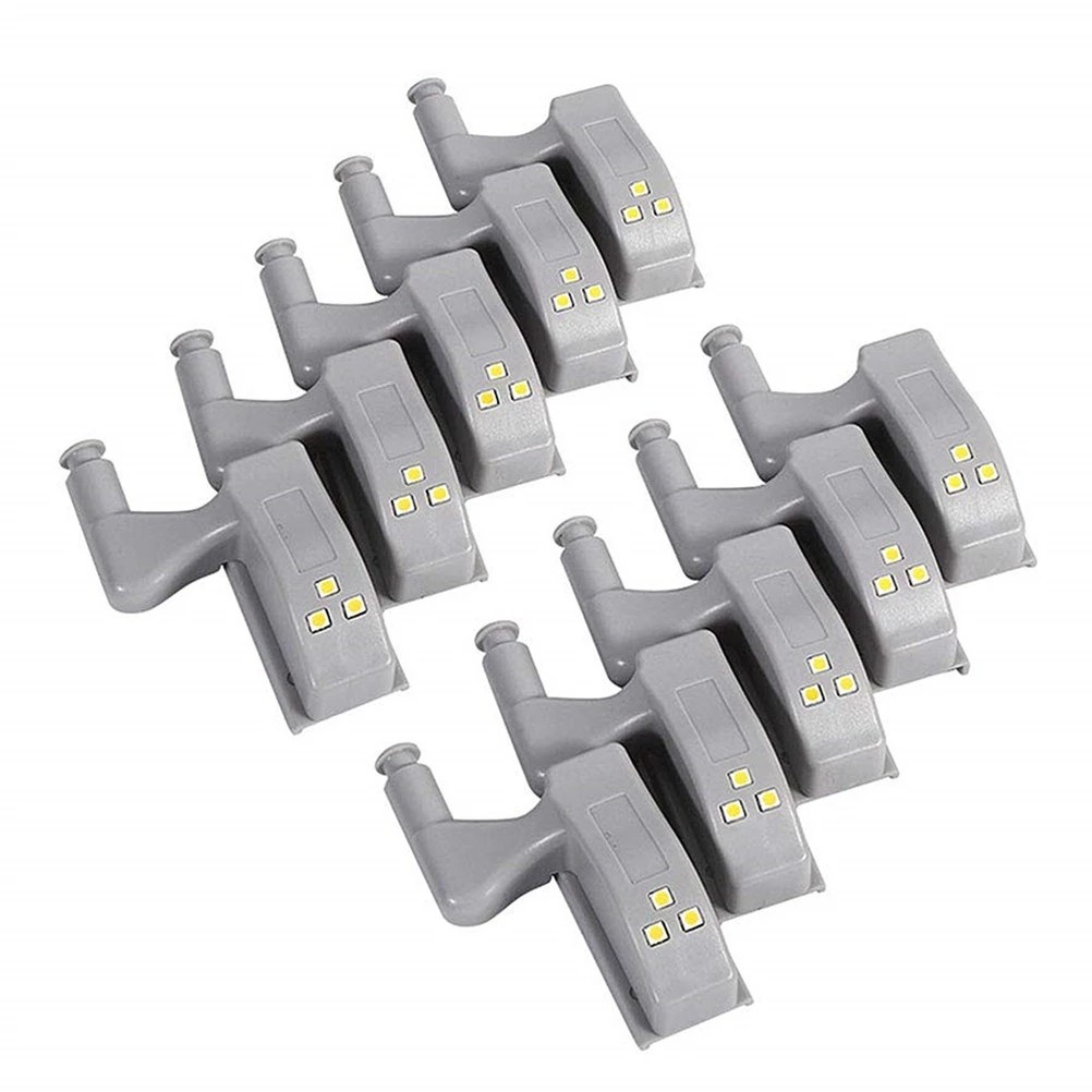 Lampu LED Universal untuk Bawah Kabinet, Lampu Malam Engsel Dalam Lemari Pakaian, Lampu untuk Lemari