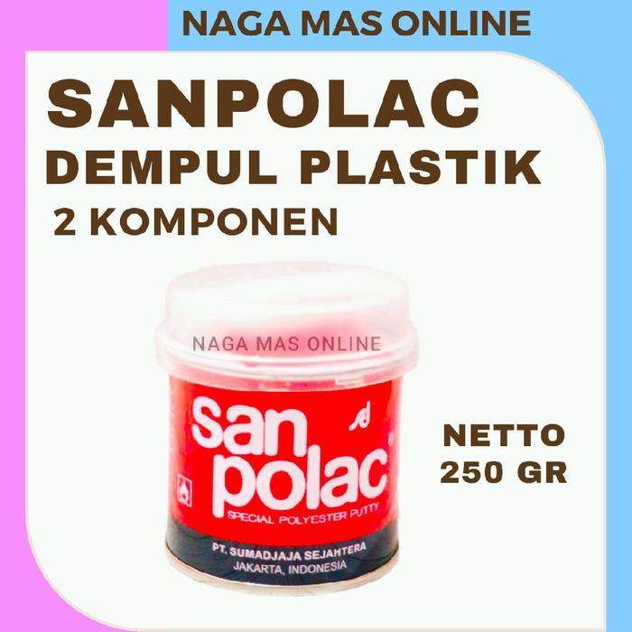 DEMPUL PLASTIK SANPOLAC 250 GR / SANPOLAC DEMPUL MOBIL MOTOR BESI / DEMPUL PLASTIK