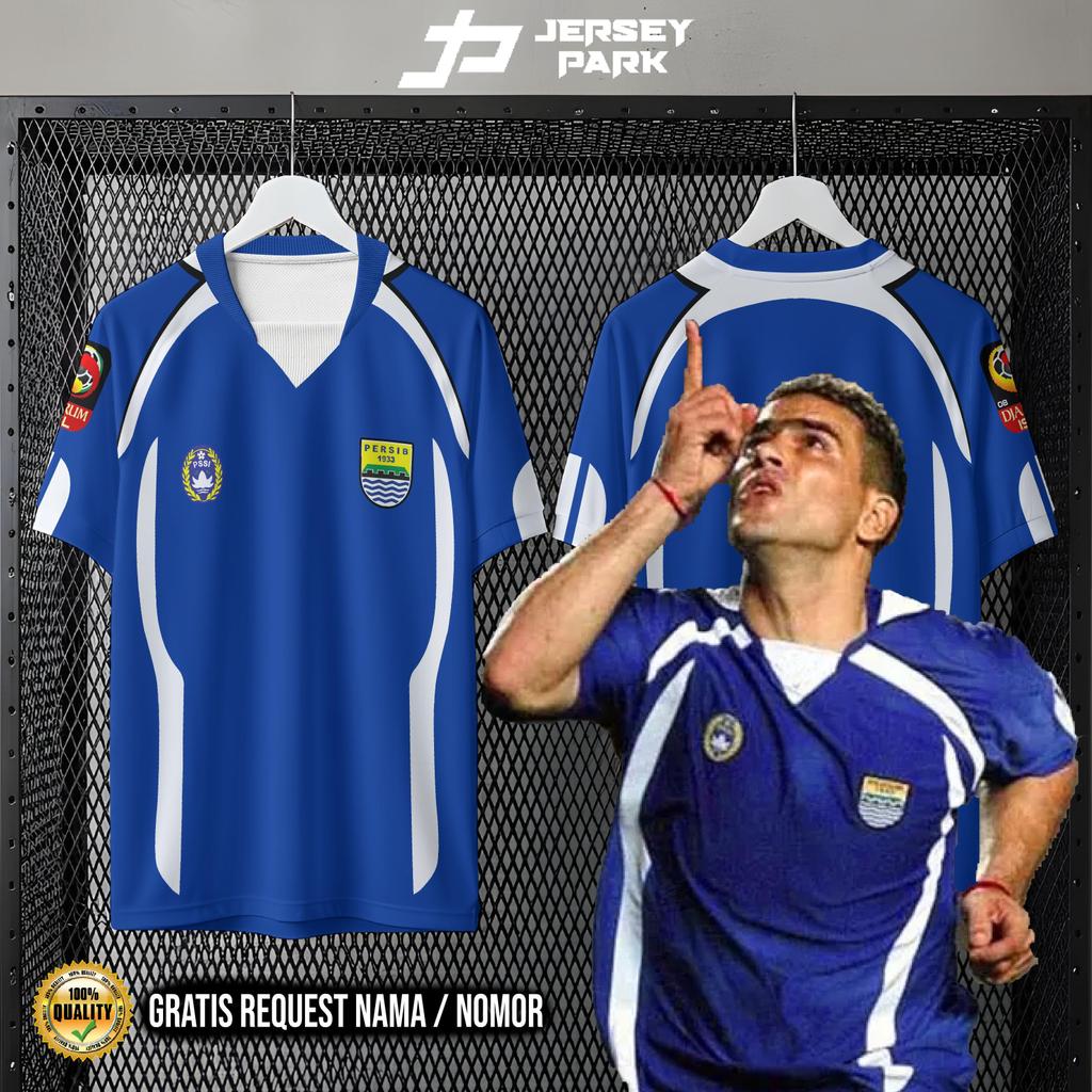 Jersey Persib Retro Vintage Classic Blue Home 2008 Unisex fullprint gratis pasang nama dan nomor