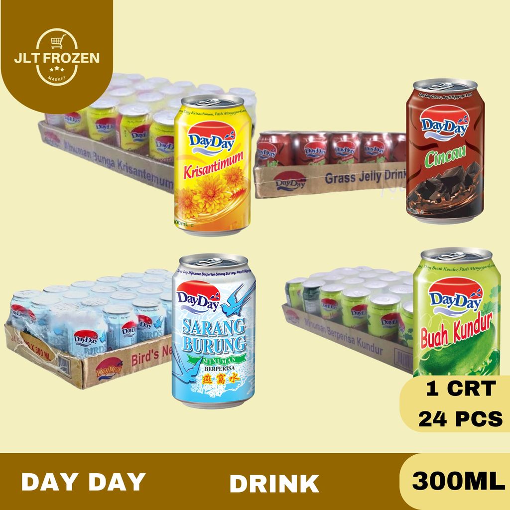 Dayday Flavoured Drink 300ml - 1 CRT / 24 PCS / Minuman Berperisa Sarang Burung / Buah Kundur / CInc
