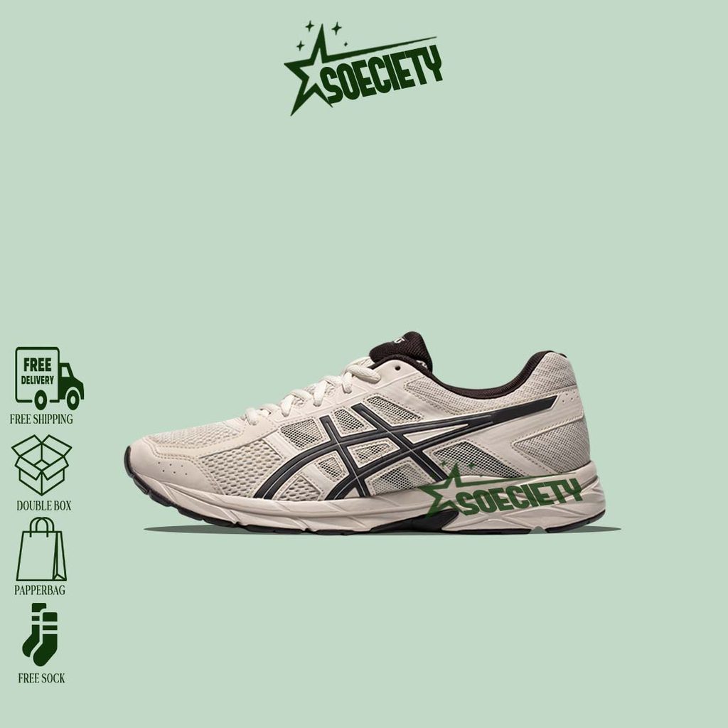 Sepatu Sneakers Asics Gel Contend 4 Grey Black BNIB Unisex