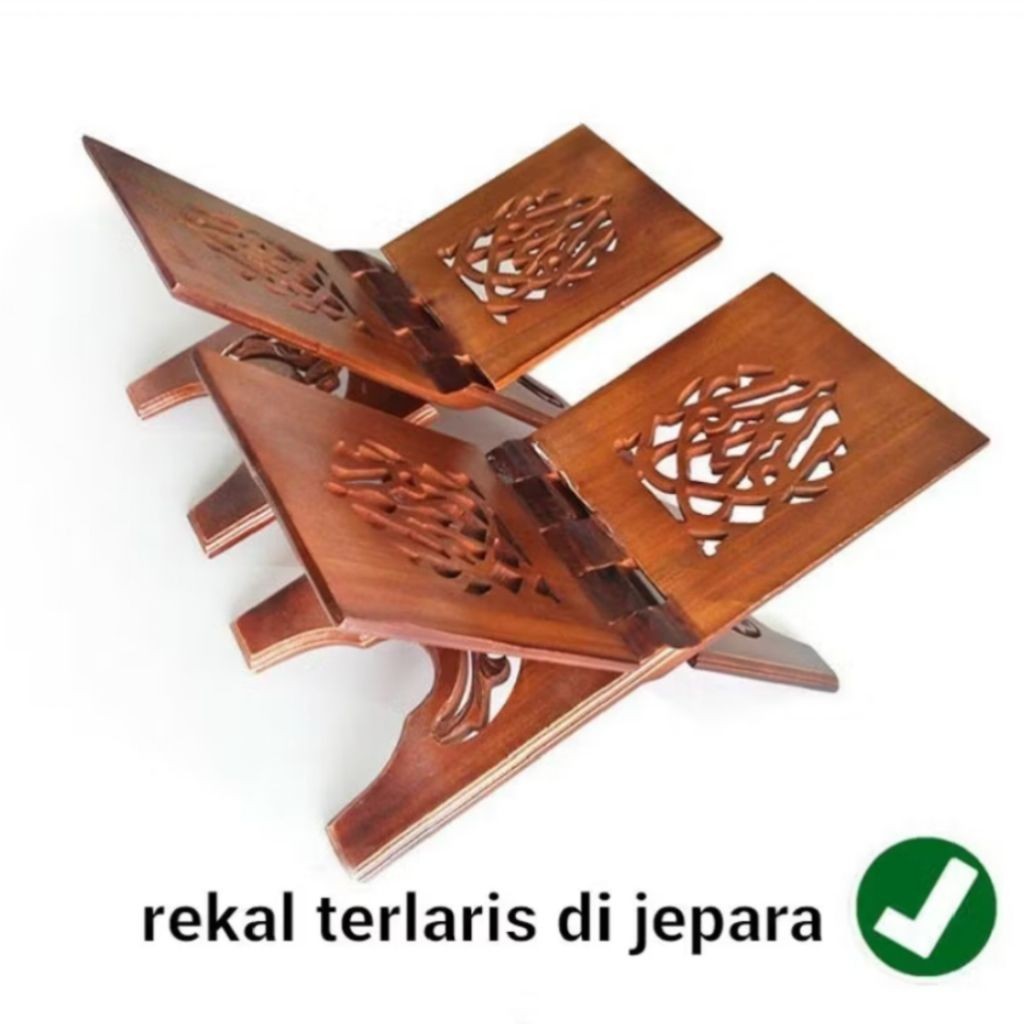 Rekal Al-qur'an Murah / Rekal Al-qur'an Lipat / Meja Baca Al-qur'an Lipat dari Jepara Finishing Clea