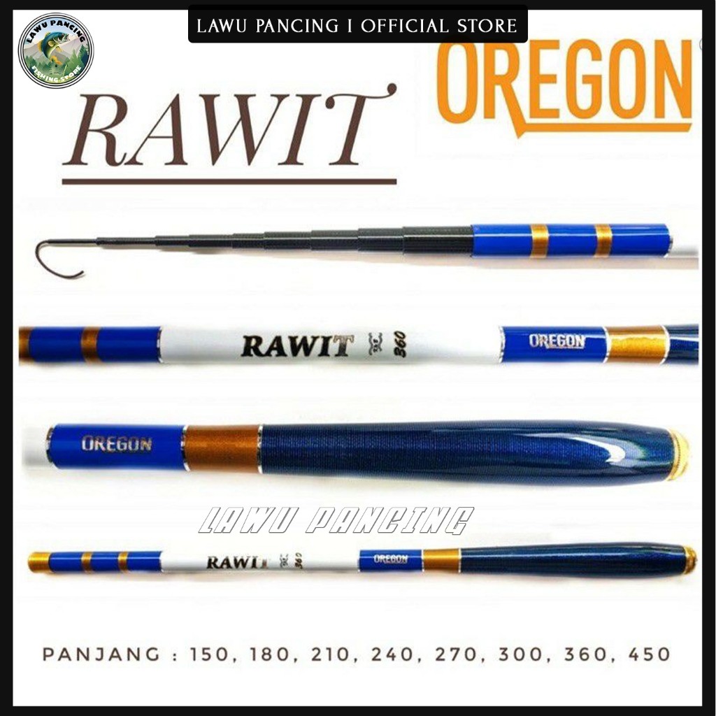 Joran Tegek Oregon Rawit Ros Pendek Spek Lentur bahan carbon