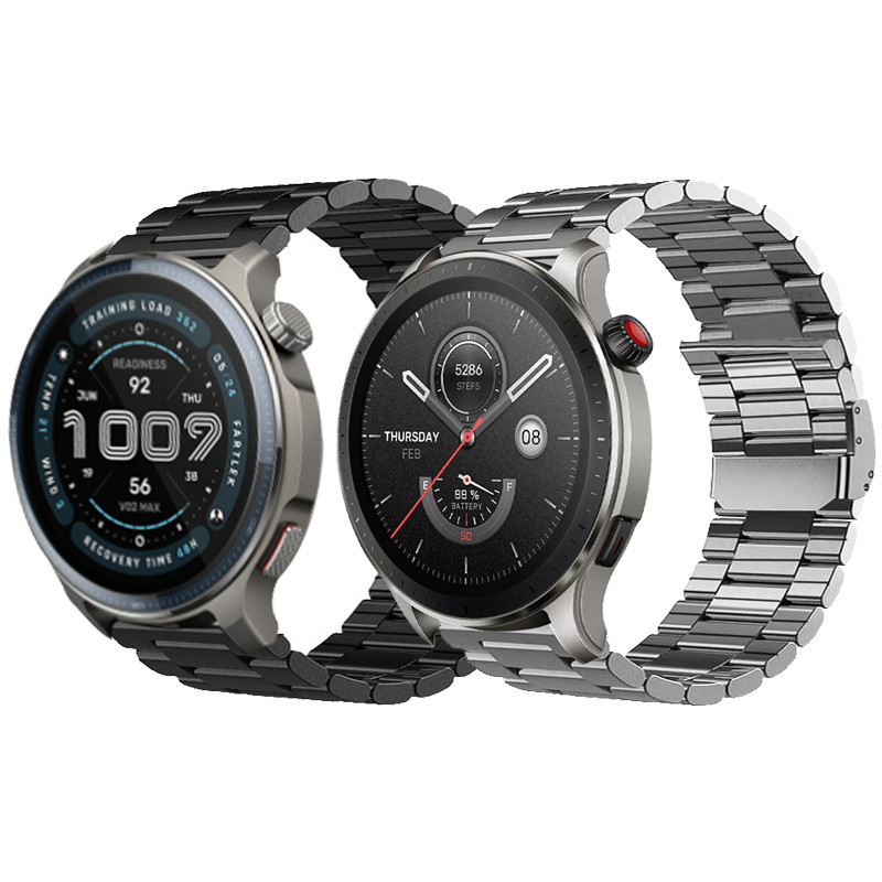22mm Stainless Steel Band For amazfit balance 2/gtr 3 bracelet strap For amazfit gtr 4/2e/bip 6/5 sm