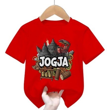 Baju kaos Atasan Gambar New JOGJA/ Anak Cowok/Cewek