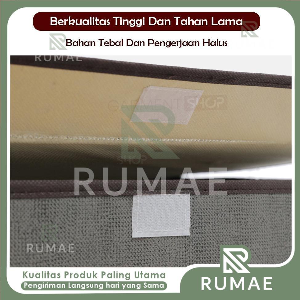 RUMAE Storage Box Lipat 2in1 Organizer Baju Mainan Kotak Penyimpanan Rumah Set Kecil Besar Hemat Rua