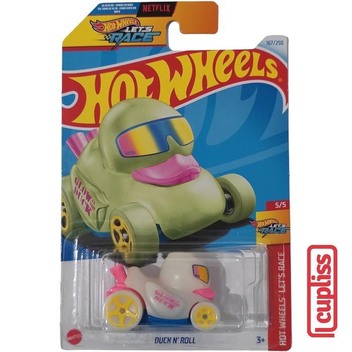 (Toys Edu) Hot Wheels HW Basic HTC11 Duck N Roll Glow in Dark Lets Race Netflix Mattel Hotwheels