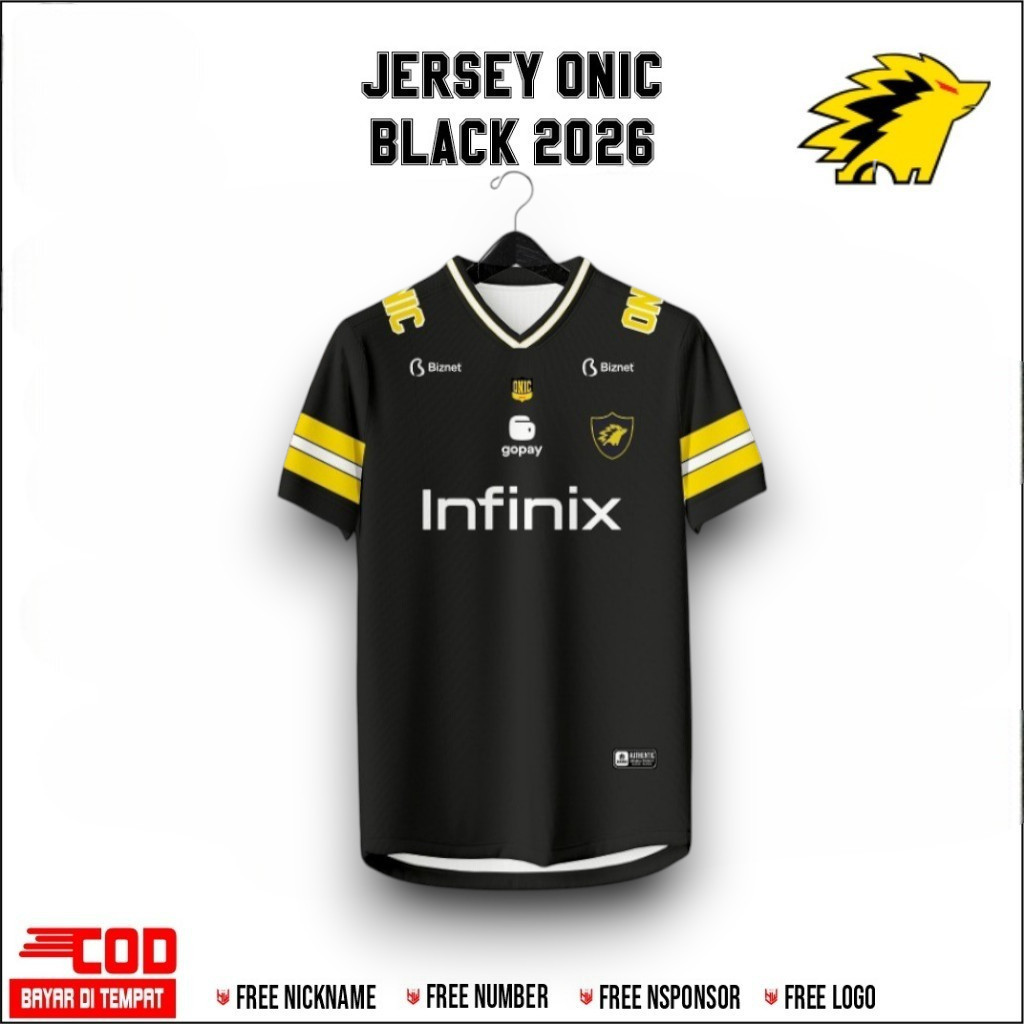 kaos onic esports 2026 /jersey onic esports  Free Custom Bahan Dryfit Premium