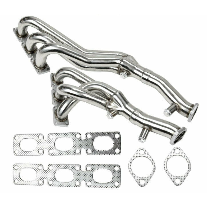 replacement Exhaust Headers for BMW M54 2000-2006: M54B22/M54B25/M54B30  E36/E46/E93/E60 320i/325i/5