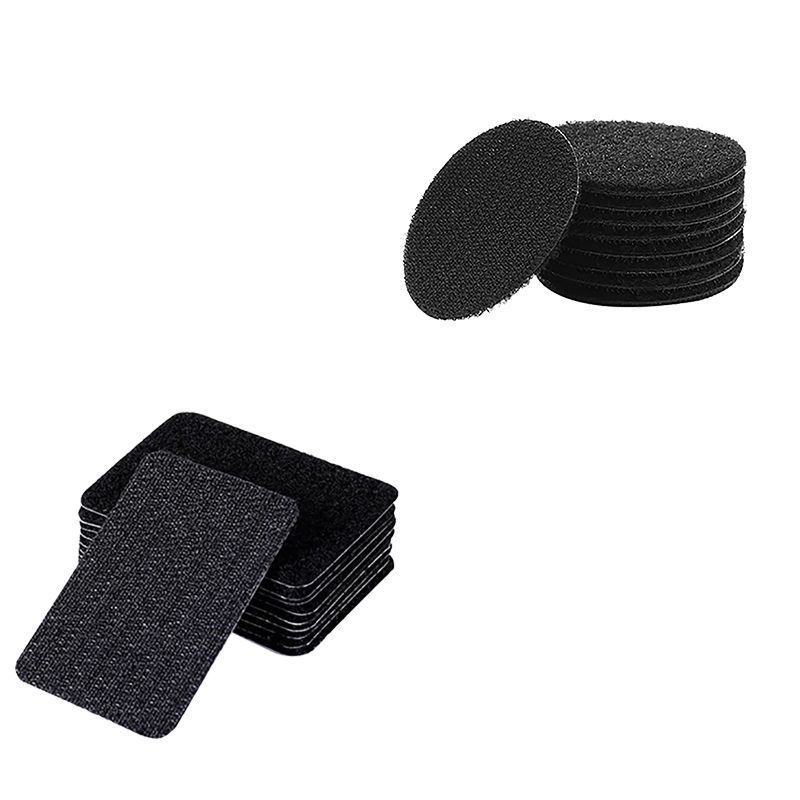 Isi 10pcs Perekat Kain Velcro Dua Sisi Velcro Perekat Bulat 6cm Velcro Double Tape Velcro Magic Tape
