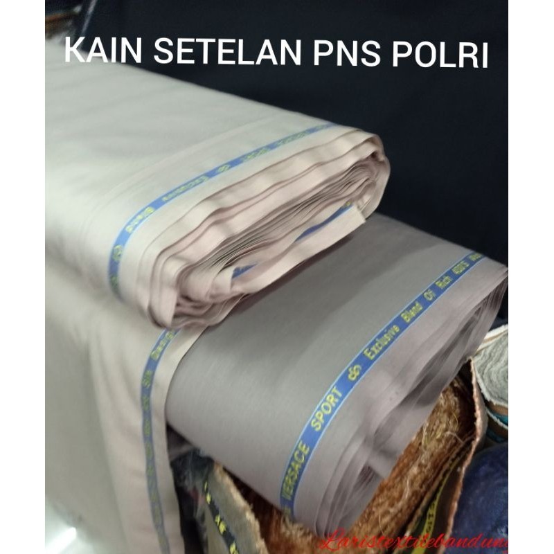Kain Bahan Setelan Dinas PNS POLRI Premium Kain Dinas Wool Silk