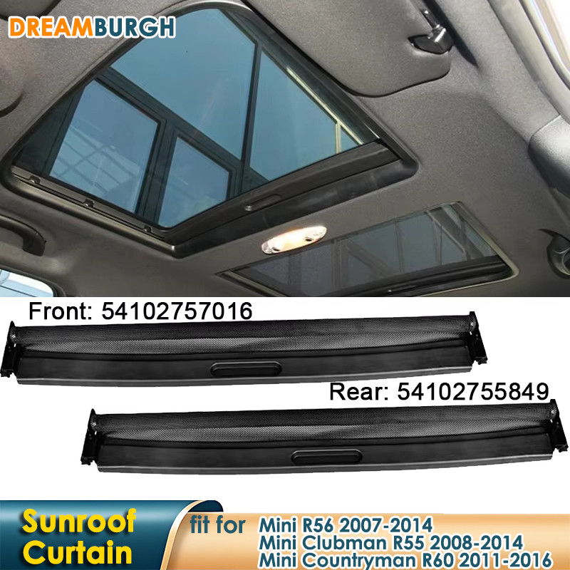 Penutup Atap Interior Mobil Panorama Sunroof Tirai Penutup Sunshade Untuk BMW Mini R55 R56 R60 54102