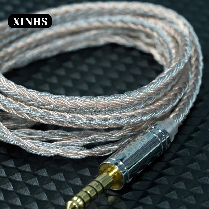 XINHS XH09D 16-core 5N Single Crystal Silver-Plated HIFI Headphone Upgrade Cable With 0.78mm 2PIN/MM