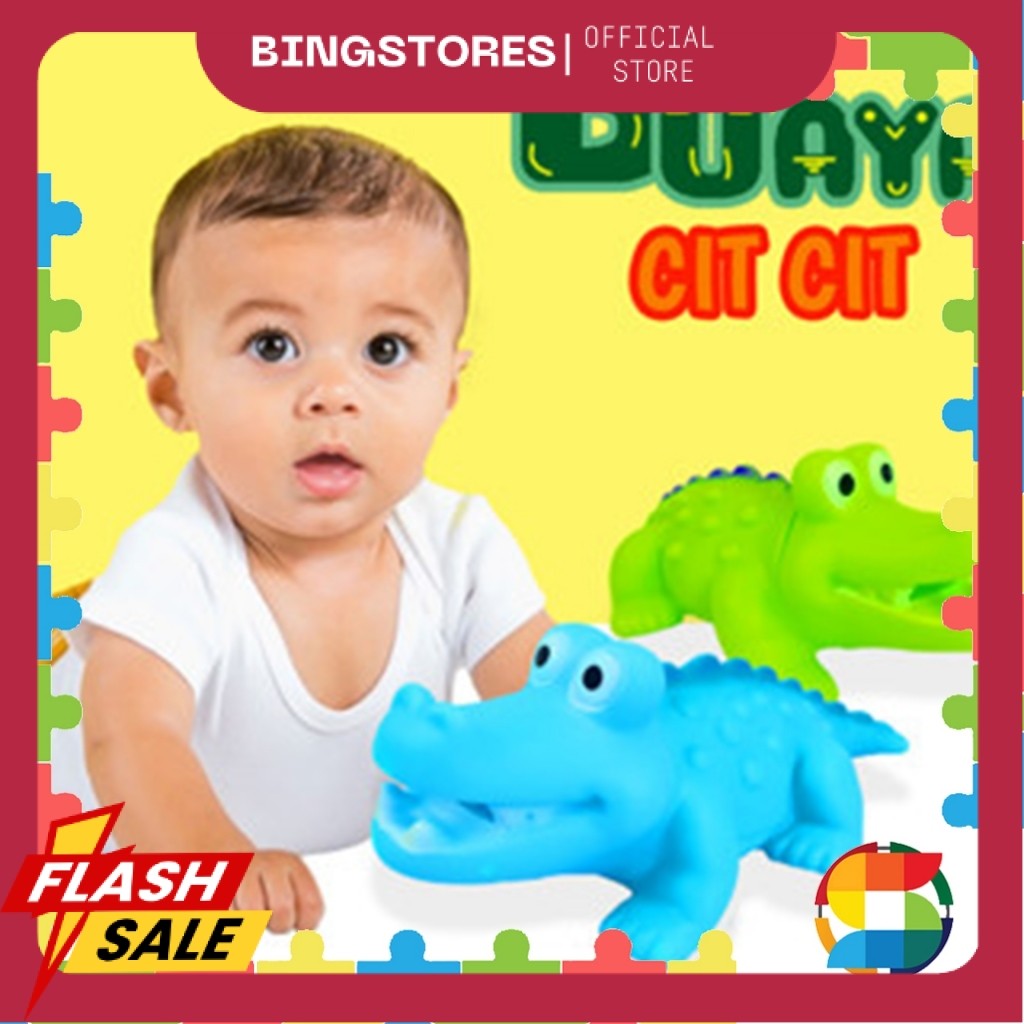 Mainan Anak Buaya Karet Cit Cit/ Mainan Bayi Buaya Karet 849 /SA