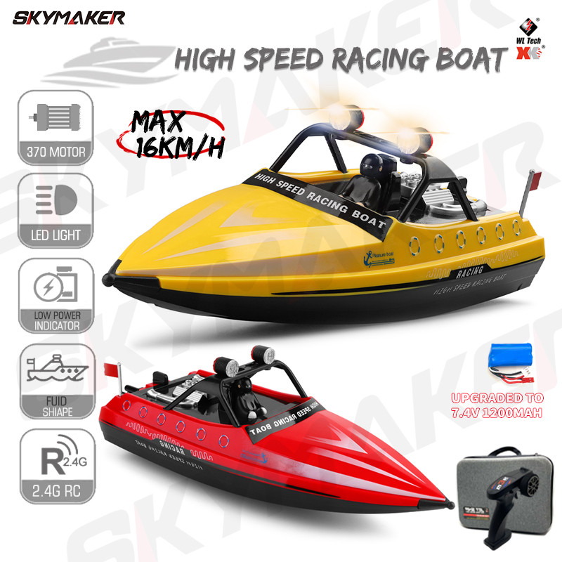 Wltoys Boat WL917 Mini RC Jet Boat with Remote Control Water Jet Thruster 2.4G Electric  High Speed 