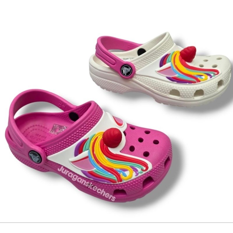 CROCS FUNLAB UNICORN 3D/CROCS FUNLAB UNICORN/CROCS CHARACTER ANAK/CHROCS CHARACTER ANAK PEREMPUAN/CR