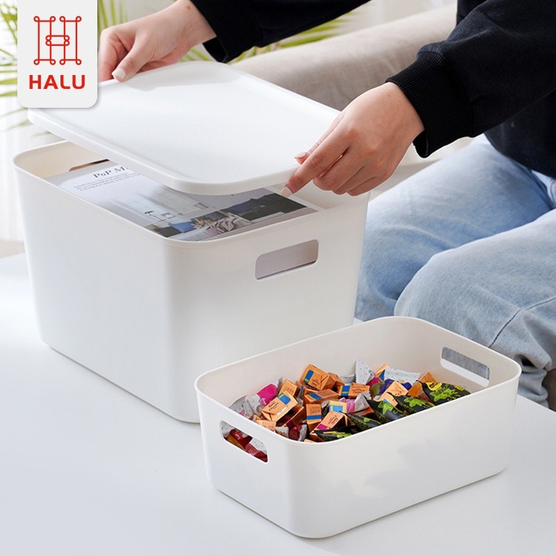 TERBARU Halu Kotak Penyimpanan Bin Pantry Serbaguna Keranjang Penyimpanan Storage Box HSB170