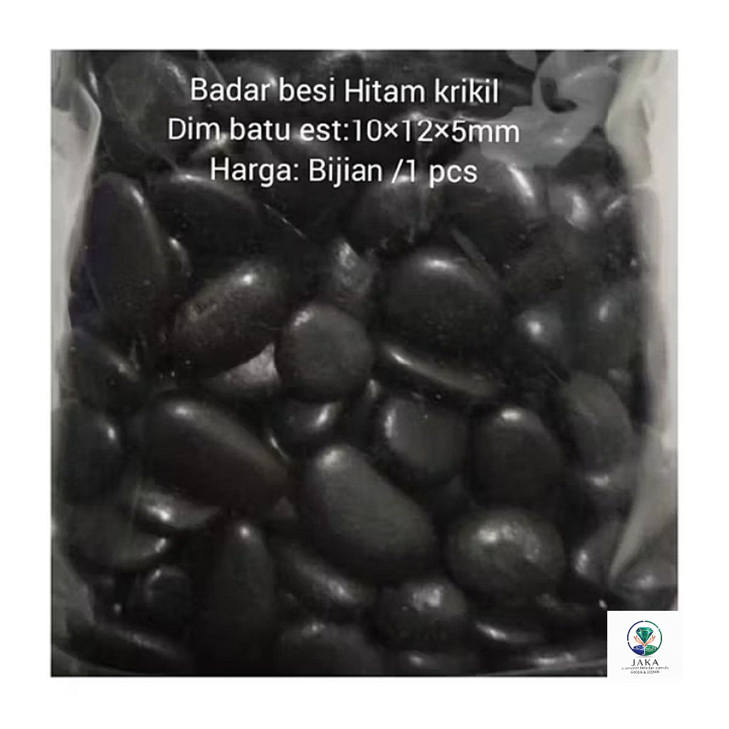 BONGKAHAN BATU BADAR BESI HITAM NATURAL