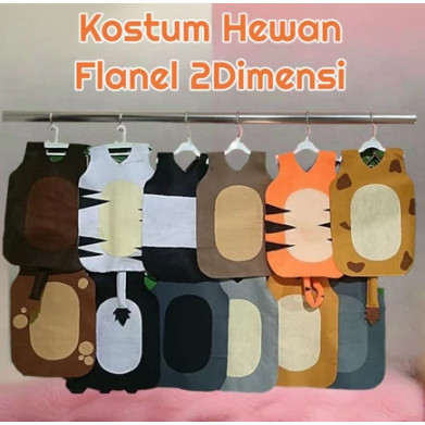 kostum Hewan bahan Flanel / Kostum Binatang bahan Flanel