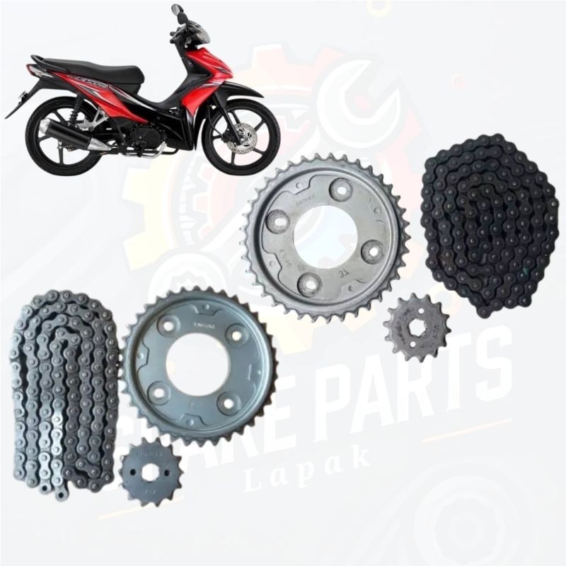 girset revo absolute copotan kondisi 90% Gear set Honda Revo absolute original