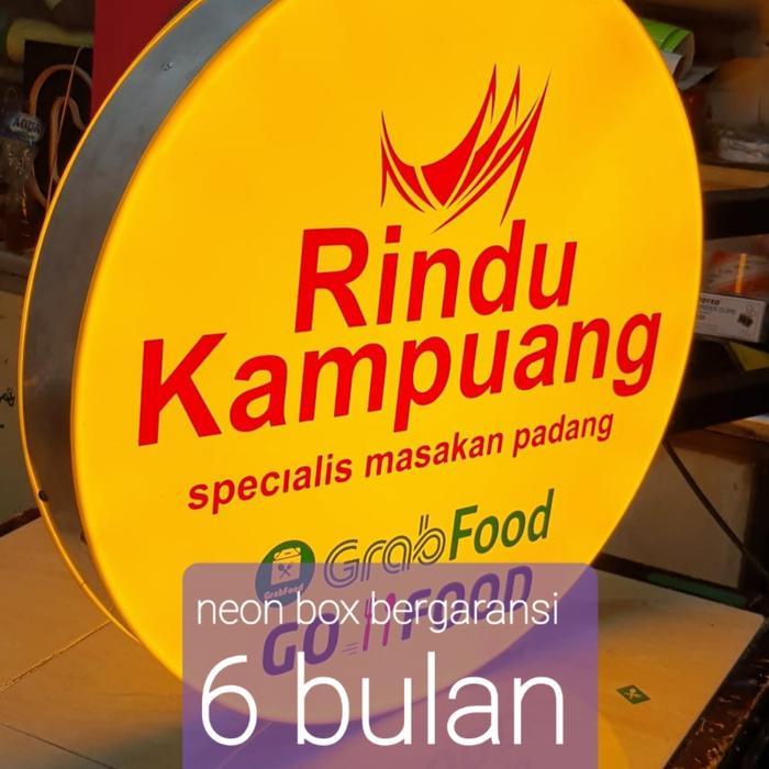 neon box bulat diameter 40 cm