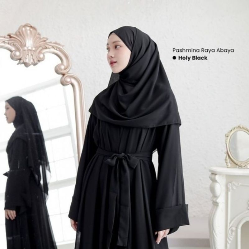 Abaya Medina Gamis ( Set Pashmina) Outer Menyatu - Khilyaa