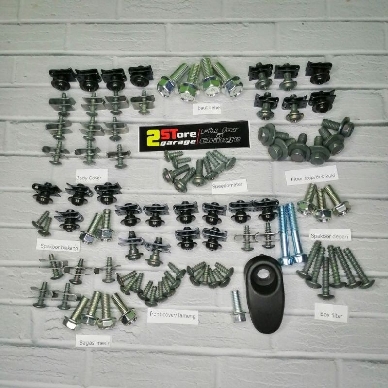 Baut Bodi Honda Scoopy 2010-2011/ Baud Fullbody Honda Scoopy karburator