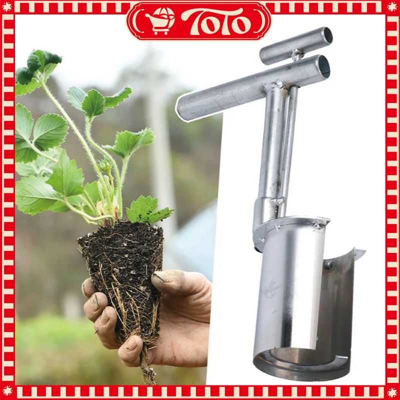 Pemindah Bibit Alat Penanam Seedling Transplanter Tangan Praktis untuk Kebun Ladang Taman Alat Cocok